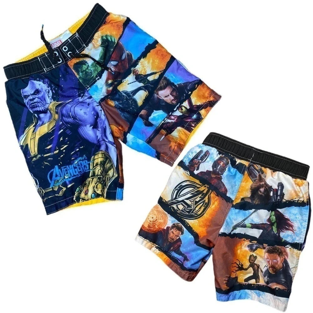 Avengers Infinity Wars Swim Trunks Size 6 (Boy)